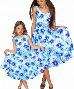 Mommy And Me Aurora Vizcaya Fit Flare Dress White Blue Gd8 P0059s Wd8 P0059s 0bf2cc79 40b2 4041 A6d0 43e9005ddd01