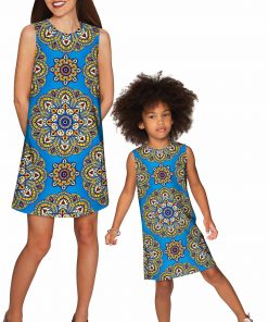 Mommy And Me Boho Chic Adele Shift Dress Blue Gold Wd14 P0008s Gd14 P0008s 307c6173 Ffb1 4aad B386 C06f979d50e6