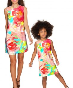 Mommy And Me Good Idea Adele Shift Dress Pink Green Wd14 P0032b Gd14 P0032b 0fca7ff2 F300 4843 A895 026a71f78803