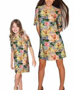 Mommy And Me Prima Donna Grace Shift Dress Grey Pink Creme Gd13 P0084s Wd13 P0084s 4bab84f6 8f59 406f 8dfc B72e4010f1ac