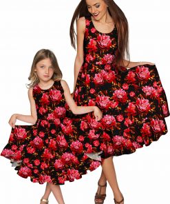 Mommy And Me True Passion Vizcaya Fit Flare Dress Black Red Gd8 P0043s Wd8 P0043s 7032bb9c 3bde 4605 Ba5e 4e09d40caa73