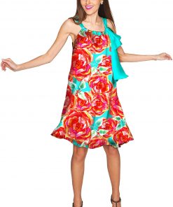 Oh So Sassy Melody Chiffon Dress Women Orange Green Wd3 P0036s Candy Mint