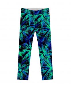 Electric Jungle Lucy Leggings Girls Navy Blue Green Gl1 P0044s