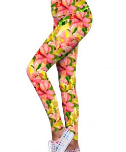 Havana Flash Lucy Leggings Women Green Pink Yellow Wl1 P0042xxs Image 2